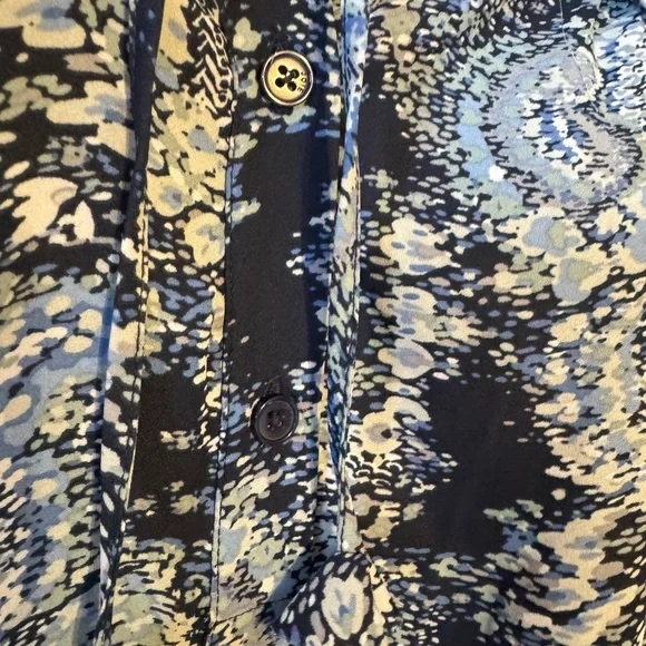 JOIE  PRETTY SHADES OF BLUE PRINT TOP   PLUS: 2X   #6 - Picture 12 of 13